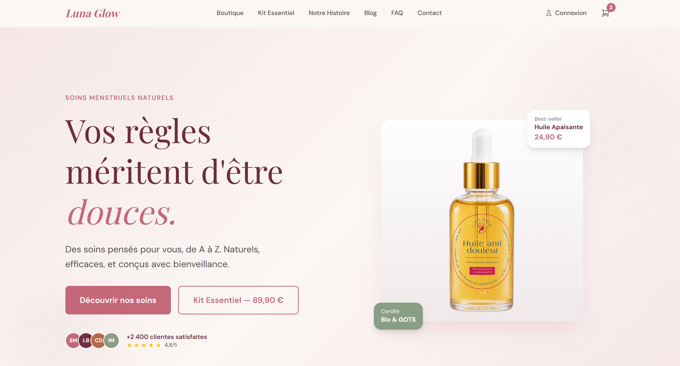 Luna Glow - Boutique bien-être féminin